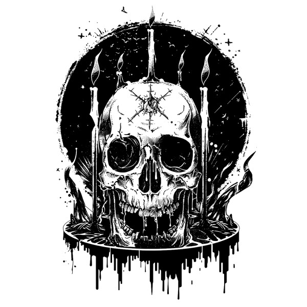N-Art - Skull and Candles