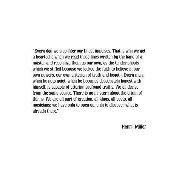 Quote Henry Miller